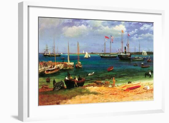 Nassau Port-Albert Bierstadt-Framed Art Print