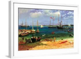 Nassau Port-Albert Bierstadt-Framed Art Print