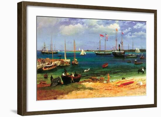 Nassau Port-Albert Bierstadt-Framed Art Print