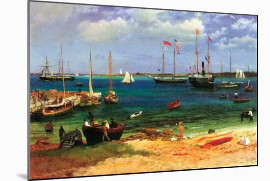 Nassau Port-Albert Bierstadt-Mounted Art Print