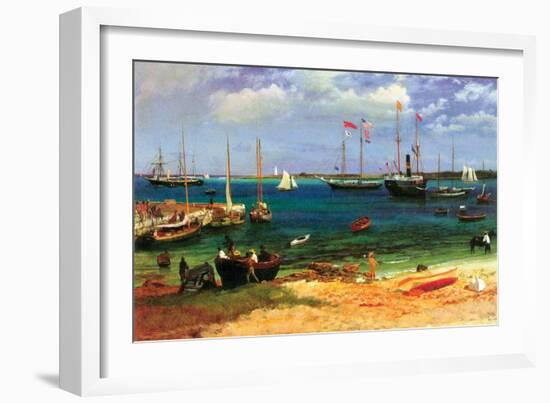 Nassau Port-Albert Bierstadt-Framed Art Print