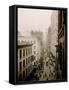 Nassau Street, New York-null-Framed Stretched Canvas