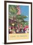 Nassau Travel Poster-null-Framed Art Print