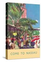 Nassau Travel Poster-null-Stretched Canvas