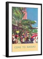 Nassau Travel Poster-null-Framed Art Print