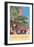 Nassau Travel Poster-null-Framed Art Print