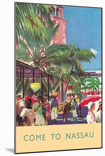 Nassau Travel Poster-null-Mounted Art Print