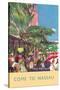 Nassau Travel Poster-null-Stretched Canvas