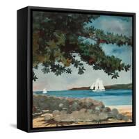 Nassau: Wasser und Segelboot (Nassau: Water and Sailboat). 1899-Winslow Homer-Framed Stretched Canvas