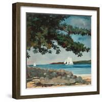 Nassau: Wasser und Segelboot (Nassau: Water and Sailboat). 1899-Winslow Homer-Framed Giclee Print