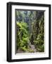 Nasse Schlucht at Kuhstall Cave, Saxon Switzerland, Germany, Saxony-Martin Zwick-Framed Photographic Print