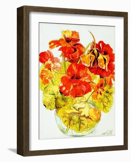 Nasturtiums, 2005-Joan Thewsey-Framed Giclee Print