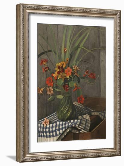 Nasturtiums; Capucines, 1920-Felix Edouard Vallotton-Framed Giclee Print