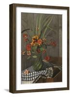 Nasturtiums; Capucines, 1920-Felix Edouard Vallotton-Framed Giclee Print