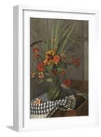 Nasturtiums; Capucines, 1920-Felix Edouard Vallotton-Framed Giclee Print