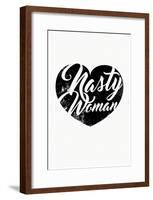 Nasty Woman (White & Black)-null-Framed Poster