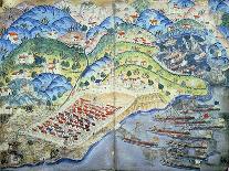 The Ottoman Fleet Blocking the Port of Marseille in 1454-Nasuh Al-silahi-Giclee Print