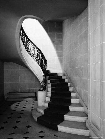 Staircase Inside Mansion Named Carolands, Built by Mrs. Harriet Pullman Carolan Schermerhorn