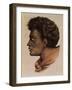 Natai, a Maori Chief from Bream Bay, New Zealand, Plate 63 from "Voyage of the Astrolabe"-Louis Auguste de Sainson-Framed Giclee Print