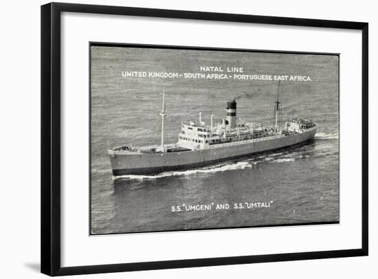 Natal Line, S.S. Umgeni, S.S. Umtali, Dampfer-null-Framed Giclee Print