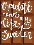 Lettering on Chocolate Bar-Natalia An-Framed Art Print