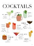 Cocktail Chart-Natalie Carpentieri-Art Print