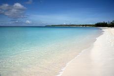 A Beach View at Half Moon Cay, with Golden Sands and Bright Blue Sea-Natalie Tepper-Photo
