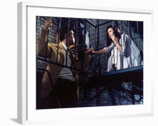 Natalie Wood, Richard Beymer. "West Side Story" 1961, Directed by Robert Wise-null-Framed Photographic Print