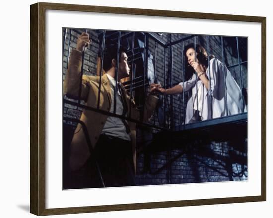 Natalie Wood, Richard Beymer. "West Side Story" 1961, Directed by Robert Wise-null-Framed Photographic Print