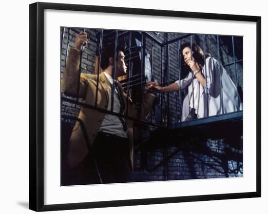 Natalie Wood, Richard Beymer. "West Side Story" 1961, Directed by Robert Wise-null-Framed Photographic Print