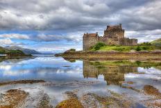 Eilean Donan Castle on a Cloudy Day, Highlands, Scotland, UK-Nataliya Hora-Photographic Print