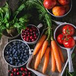 Mix of Fruits, Vegetables and Berries-Natasha Breen-Laminated Photographic Print