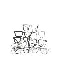 Glasses Jumble 3-Natasha Marie-Giclee Print