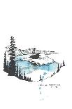 Nation Park Crater Lake-Natasha Marie-Giclee Print