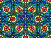 Kaleidoscope Pattern-natbasil-Framed Art Print