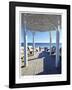 Natchez St. Beach Pavilion-John Gynell-Framed Giclee Print