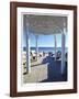 Natchez St. Beach Pavilion-John Gynell-Framed Giclee Print