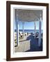 Natchez St. Beach Pavilion-John Gynell-Framed Giclee Print