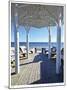 Natchez St. Beach Pavilion-John Gynell-Mounted Giclee Print