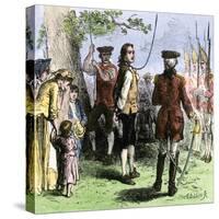 Nathan Hale Hanged by the British as a Spy, 1776-null-Stretched Canvas