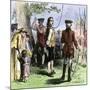 Nathan Hale Hanged by the British as a Spy, 1776-null-Mounted Giclee Print