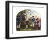 Nathan Hale Led to His Execution Illustration-null-Framed Giclee Print