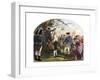 Nathan Hale Led to His Execution Illustration-null-Framed Giclee Print