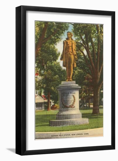 Nathan Hale Statue. New London, Connecticut-null-Framed Art Print