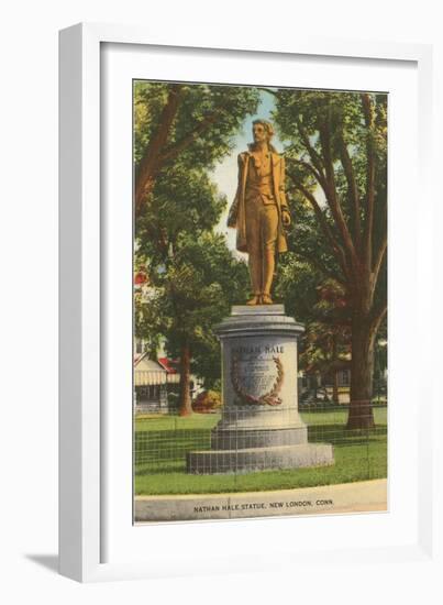 Nathan Hale Statue. New London, Connecticut-null-Framed Art Print