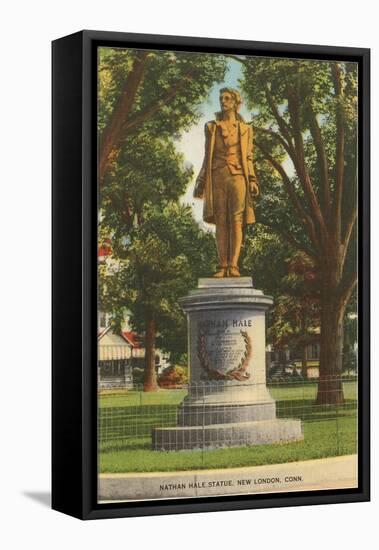 Nathan Hale Statue. New London, Connecticut-null-Framed Stretched Canvas