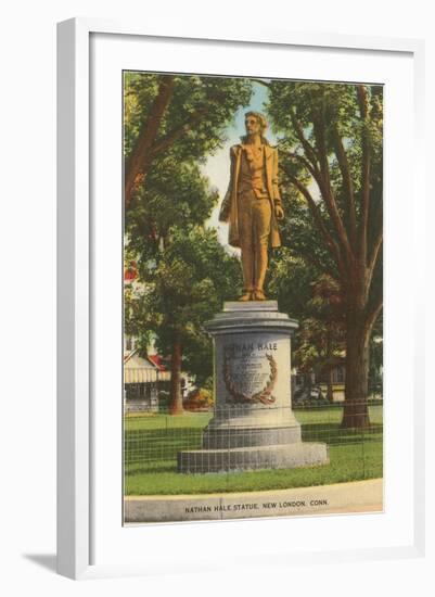 Nathan Hale Statue. New London, Connecticut-null-Framed Art Print