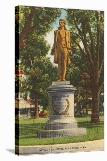 Nathan Hale Statue. New London, Connecticut-null-Stretched Canvas