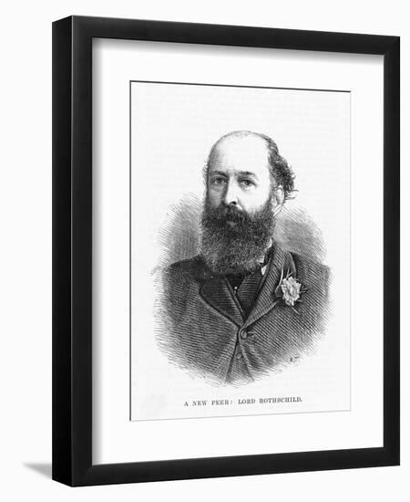 Nathan Meyer Rothschild Head of the English Branch of the International Banking House-null-Framed Art Print