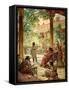 Nathan the prophet renounces the sin of David - Bible-William Brassey Hole-Framed Stretched Canvas